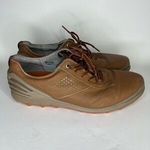 ecco Golf shoes lace up oxfords men size 47 US 13-13.5 brown leather Hydromax